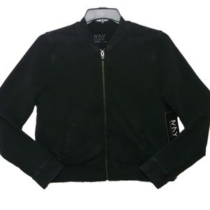 Marc New York Women's Washed Faded Black Jacket